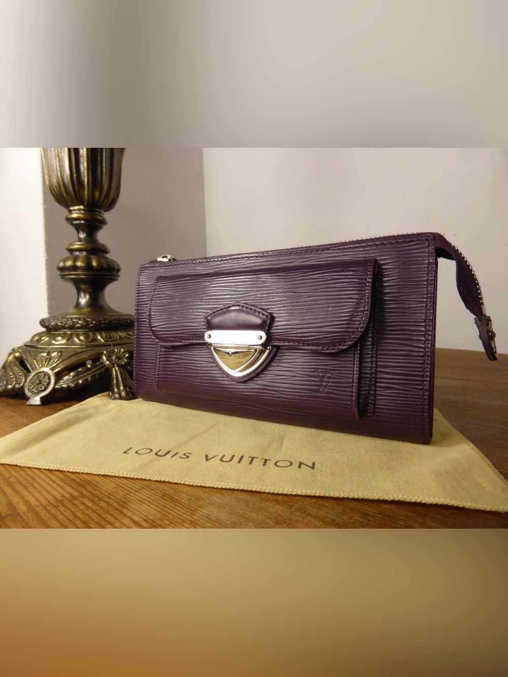 Louis Vuitton, LV Astrid Wallet In Cassis Epi Leather Luxury Designer